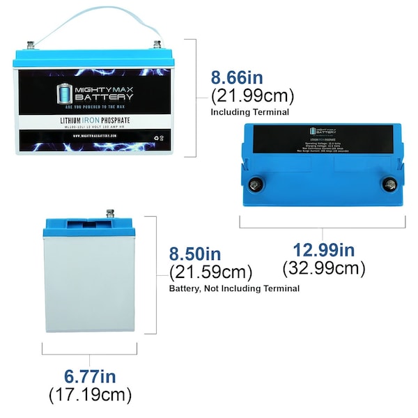 12V 100AH Lithium Replacement Battery For SeaSense Box Power Station